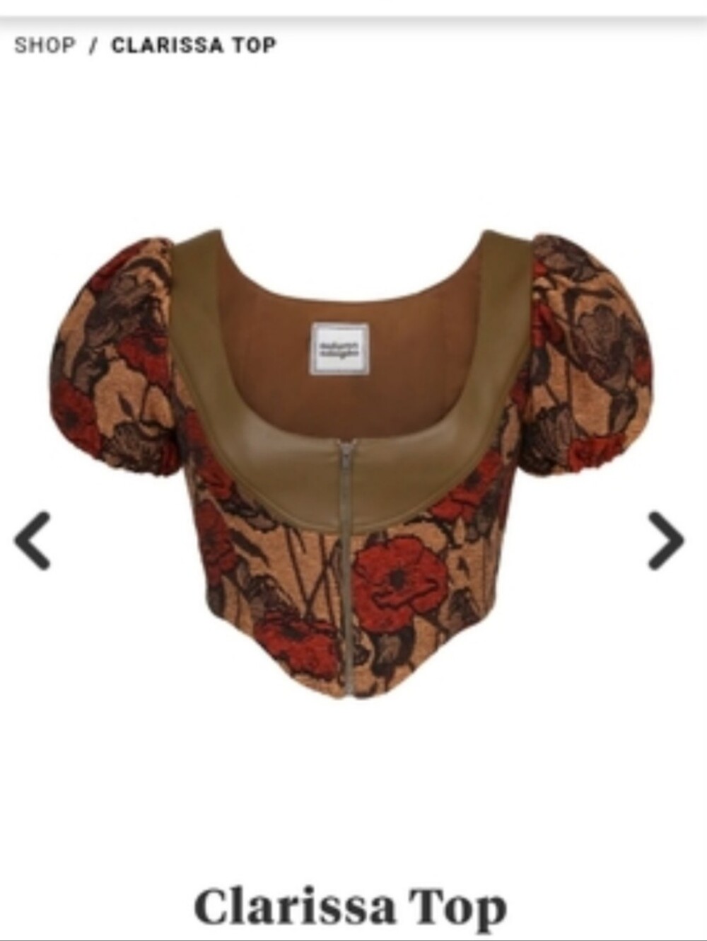 Autumn Adeigbo Clarissa Top